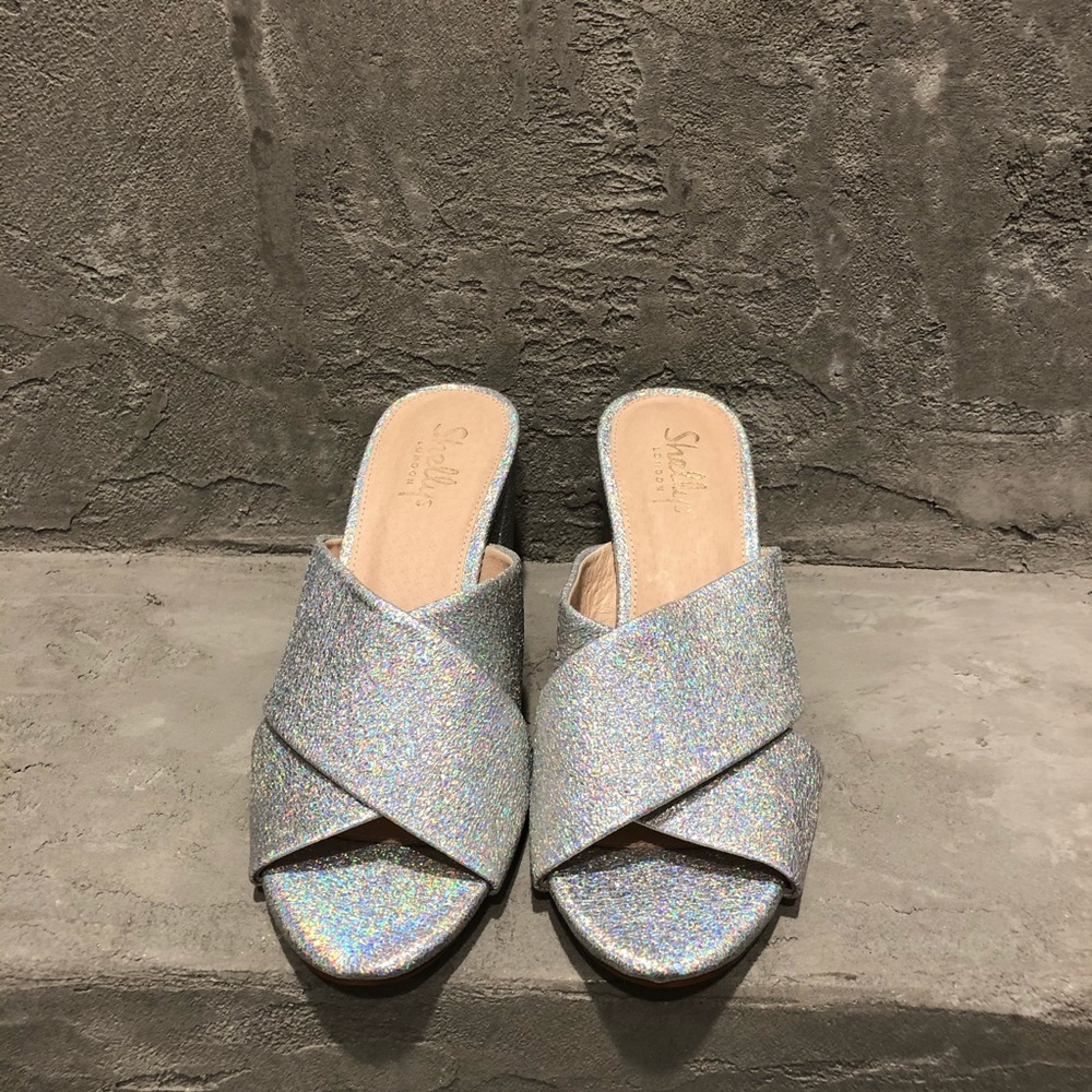Shelly’s London Silver Sparkle Sandal